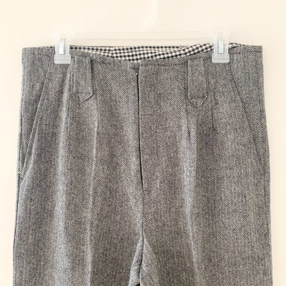 Herringbone Vintage Wide Leg Pants Trouser Size 29 - Picture 4 of 9